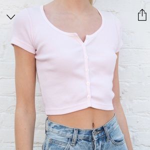 brandy pastel pink zelly top